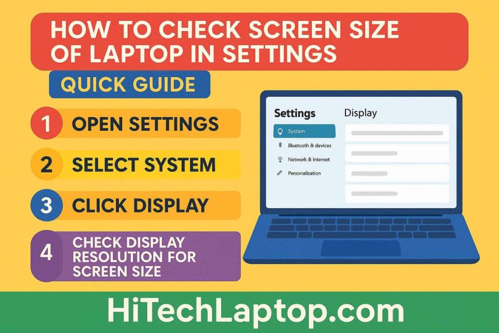 How to Check Screen Size of Laptop in Settings: Quick Guide