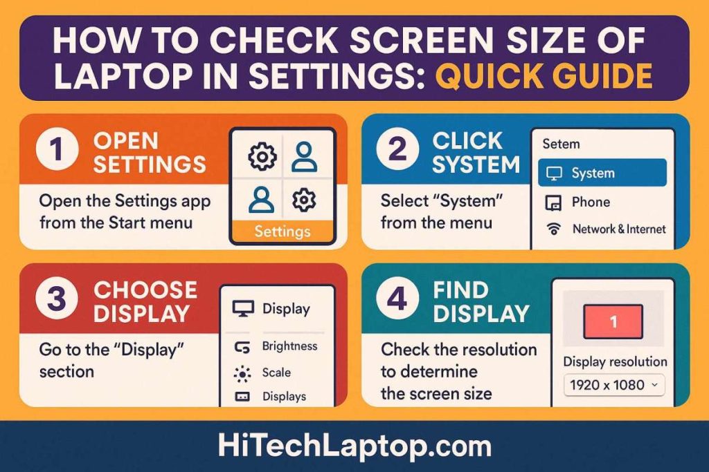 How to Check Screen Size of Laptop in Settings: Quick Guide