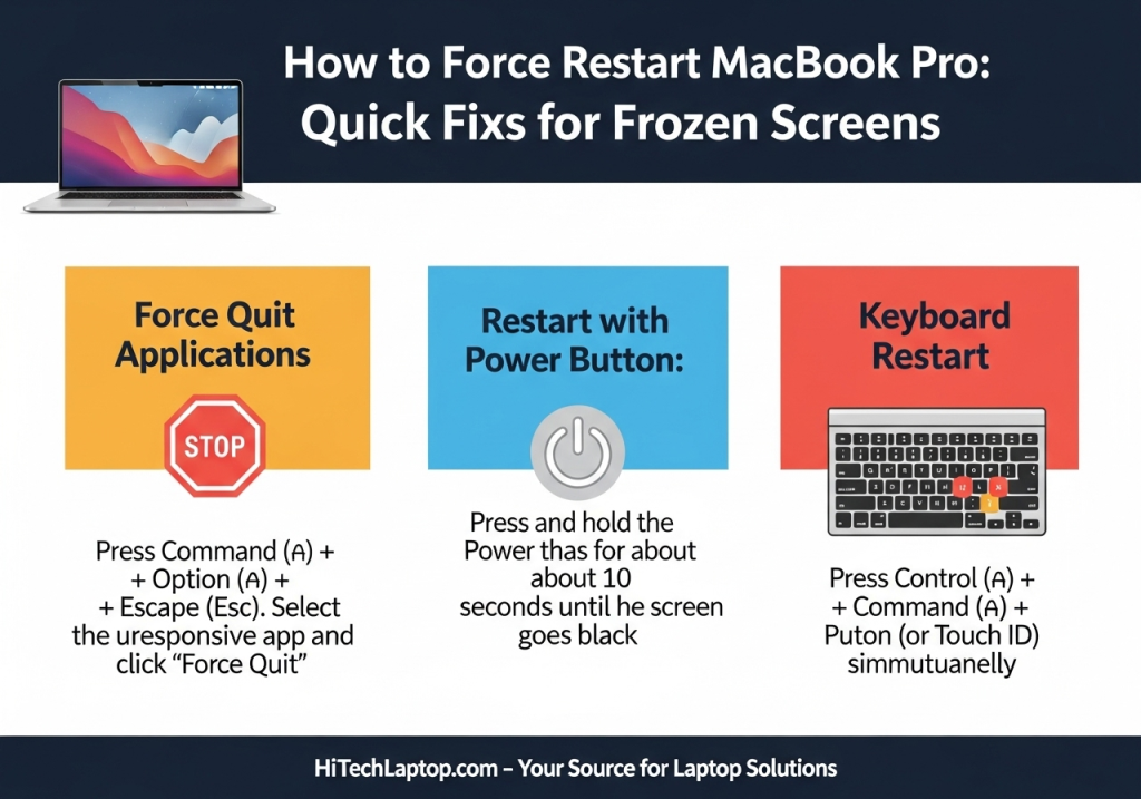 How to Force Restart Macbook Pro: Quick Fixes for Frozen Screens