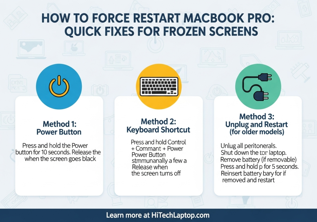 How to Force Restart Macbook Pro: Quick Fixes for Frozen Screens