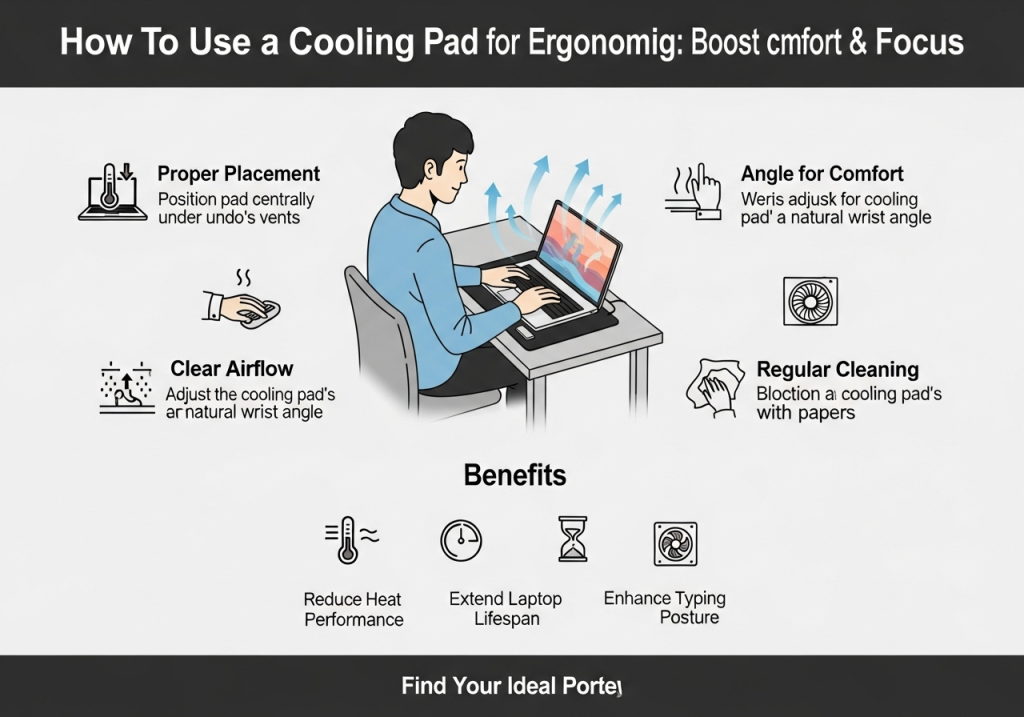 How to Use Cooling Pad for Ergonomic Typing: Boost Comfort & Focus