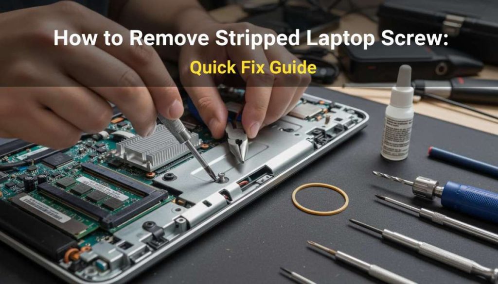 How to Remove Stripped Laptop Screw