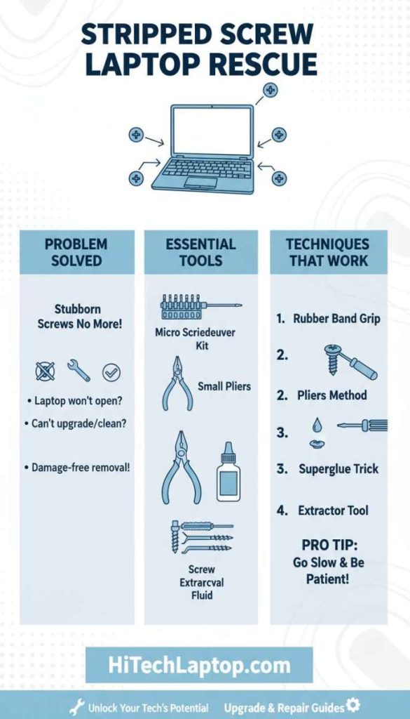 How to Remove Stripped Laptop Screw